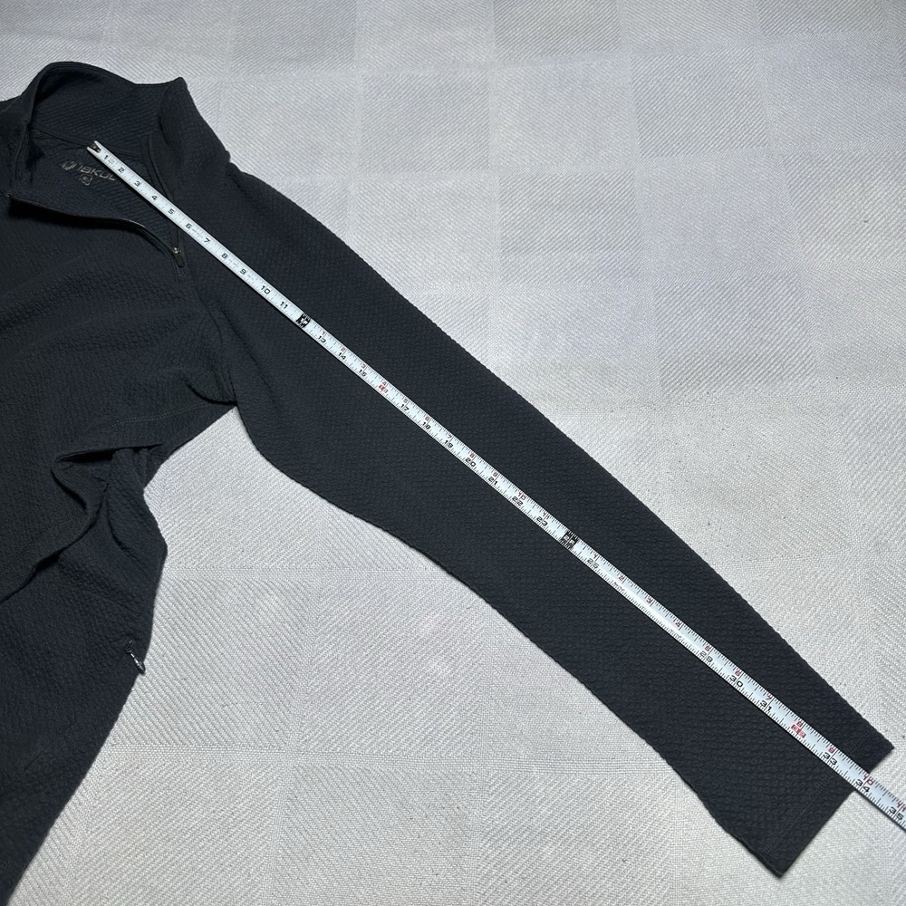 IBKUL‎ Popcorn Stitch Asymmetrical Zip Pullover Womens 2XL Mock Neck Athleisure - Picture 11 of 11